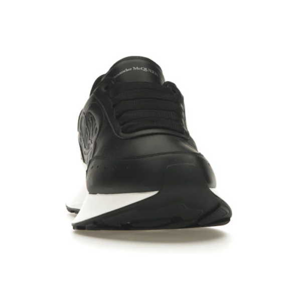 Alexander Mcqueen Oversized Graffiti Sprint Runner - Black White - Image 4
