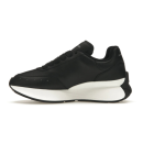 Alexander Mcqueen Oversized Graffiti Sprint Runner - Black White