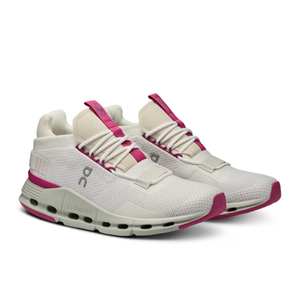 On Running Cloudnova Undyed/White/Carnation - Image 4