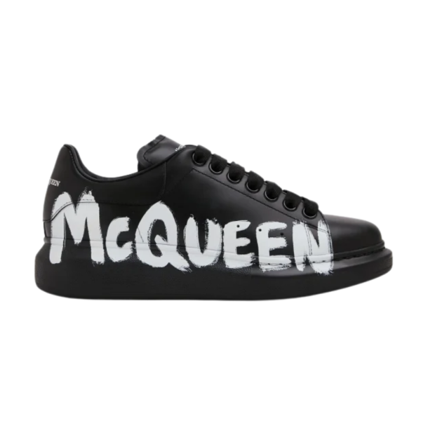 Aexander Mcqueen Oversized Graffiti - Black White
