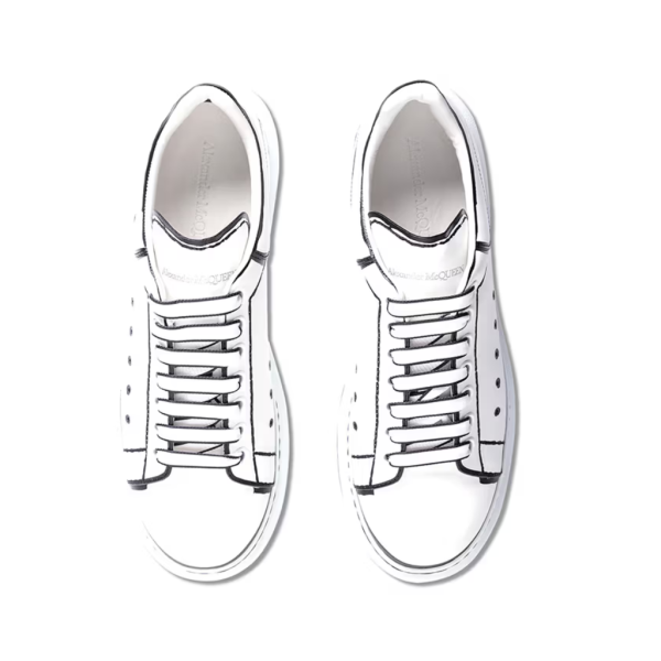Alexander Mcqueen Oversized - White Black Outline - Image 4