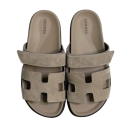 Hermes Chypre Sandal Beige Suede