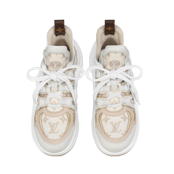 Louis Vuitton Archlight Sneakers 'Beige Monogram Gold - Image 4
