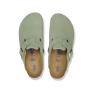 Birkenstock Boston Soft Footbed - Suede Green Tea