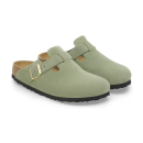 Birkenstock Boston Soft Footbed - Suede Green Tea