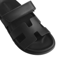 Hermes Chypre Sandal - Noir Calfskin Leather