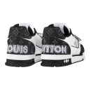 Louis Vuitton LV Trainer - Velcro Strap Monogram Denim Black White
