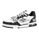 Louis Vuitton LV Trainer - Velcro Strap Monogram Denim Black White
