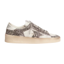 Golden Goose Baskets Stardan Cuir - Blanc Glitter