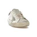 Golden Goose Super-Star - White Dark Grey Glitter