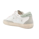 Golden Goose Super-Star Leather Sneakers - White Silver Aqua