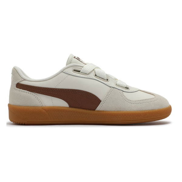PUMA Palermo Wide Lace Sd 'Frosted Ivory Brown Mushroom