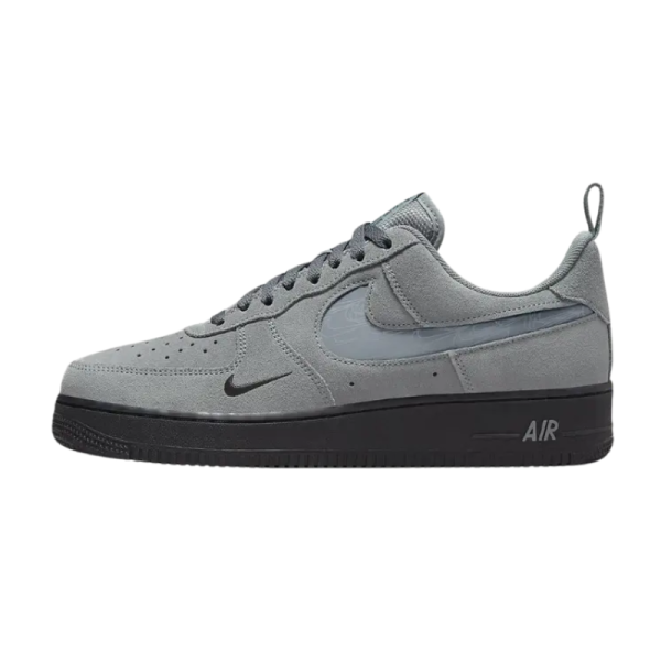 Nike Air Force 1 Low 07 LV8 Reflective Swoosh - Cool Grey - Image 3