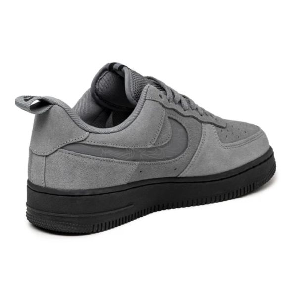 Nike Air Force 1 Low 07 LV8 Reflective Swoosh - Cool Grey - Image 4