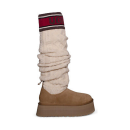 UGG Classic Sweater Letter Boot - Chestnut