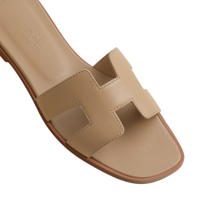Hermes Oran Sandal Beige/Lin - Image 4