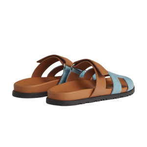 Hermes Chypre Sandal Bicolor/Denim - Image 3