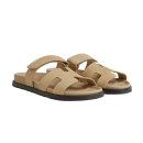 Hermes Chypre Sandal Beige Suede