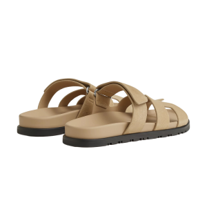 Hermes Chypre Sandal Beige Suede - Image 3