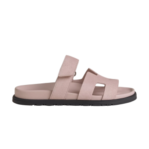 Hermes Chypre Sandal - Pink Suede