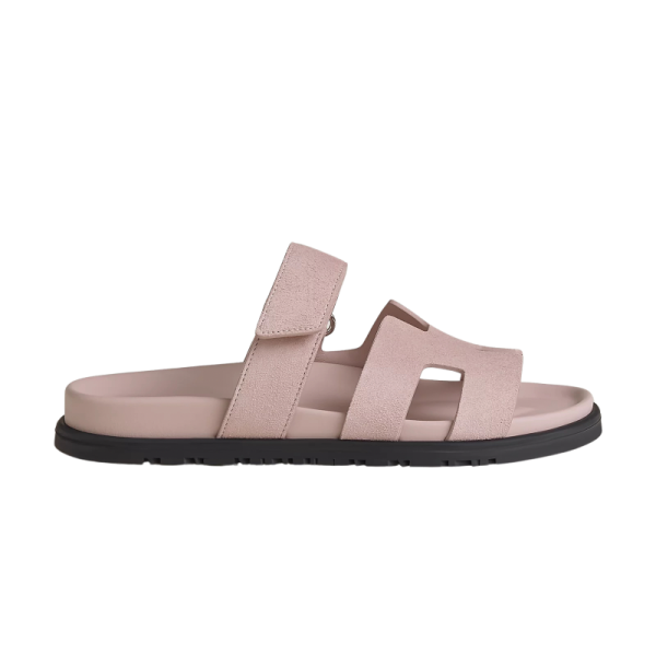 Hermes Chypre Sandal - Pink Suede