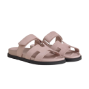 Hermes Chypre Sandal - Pink Suede