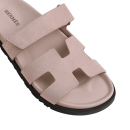 Hermes Chypre Sandal - Pink Suede