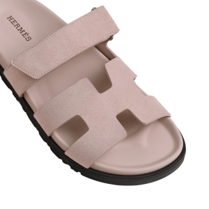 Hermes Chypre Sandal - Pink Suede - Image 5