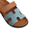 Hermes Chypre Sandal Bicolor/Denim