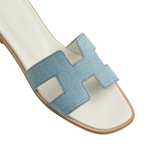 Hermes Oran Sandal Bleu/Clair - Image 4